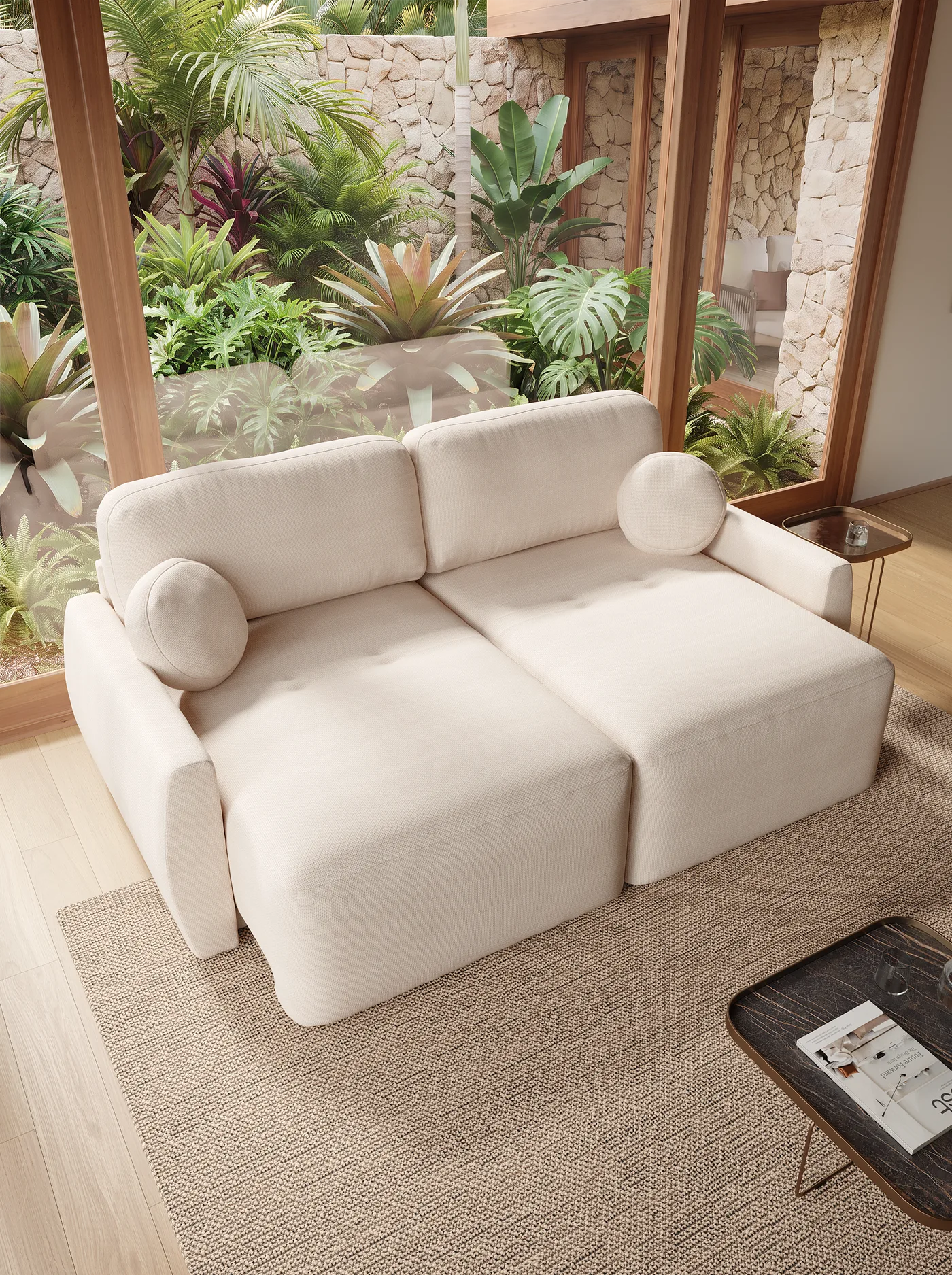 Sofá-cama Marias em ambiente